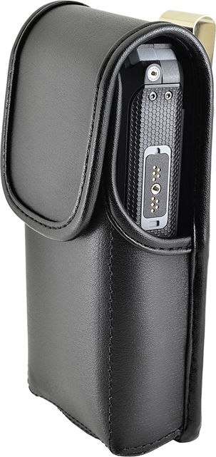 Sonim Leather Pouch with Metal Clip - Sonim XP5s - Black